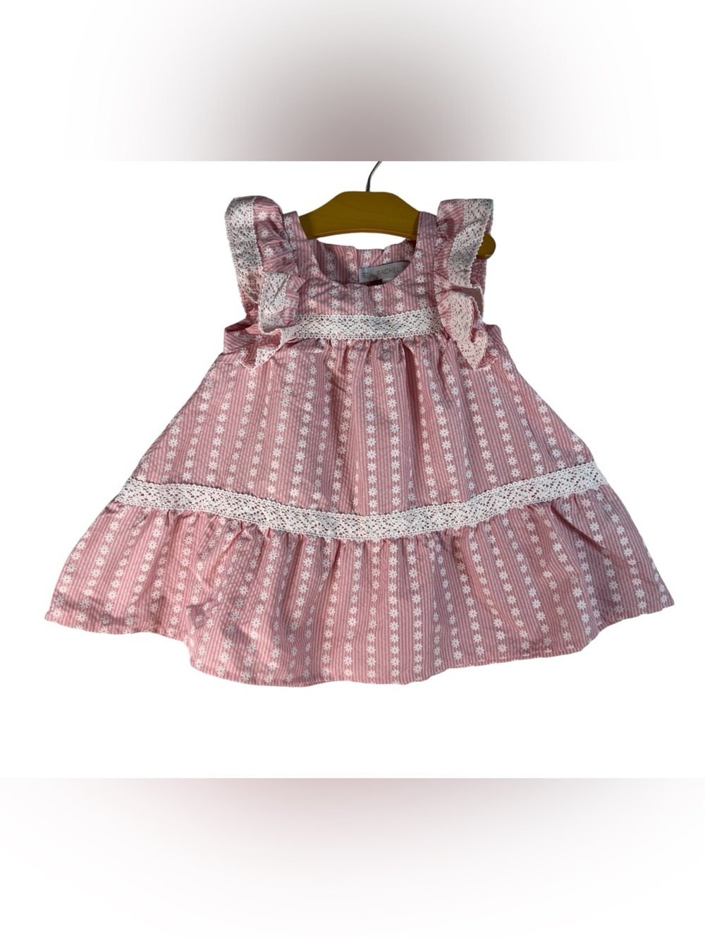 Rachel Zoe Pink Floral Lace-Trim Casual Dress for Kids
